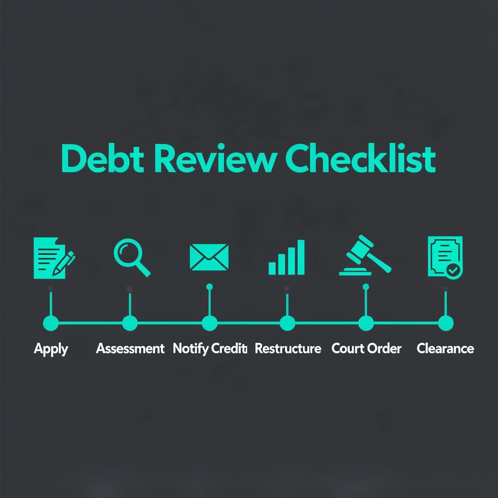 Debt Review Timeline Typical timeline for debt review South Africa from application to clearance