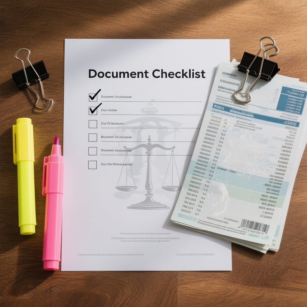 Divorce Lawyer Document Checklist Divorce Lawyer document checklist for financial and parenting evidence