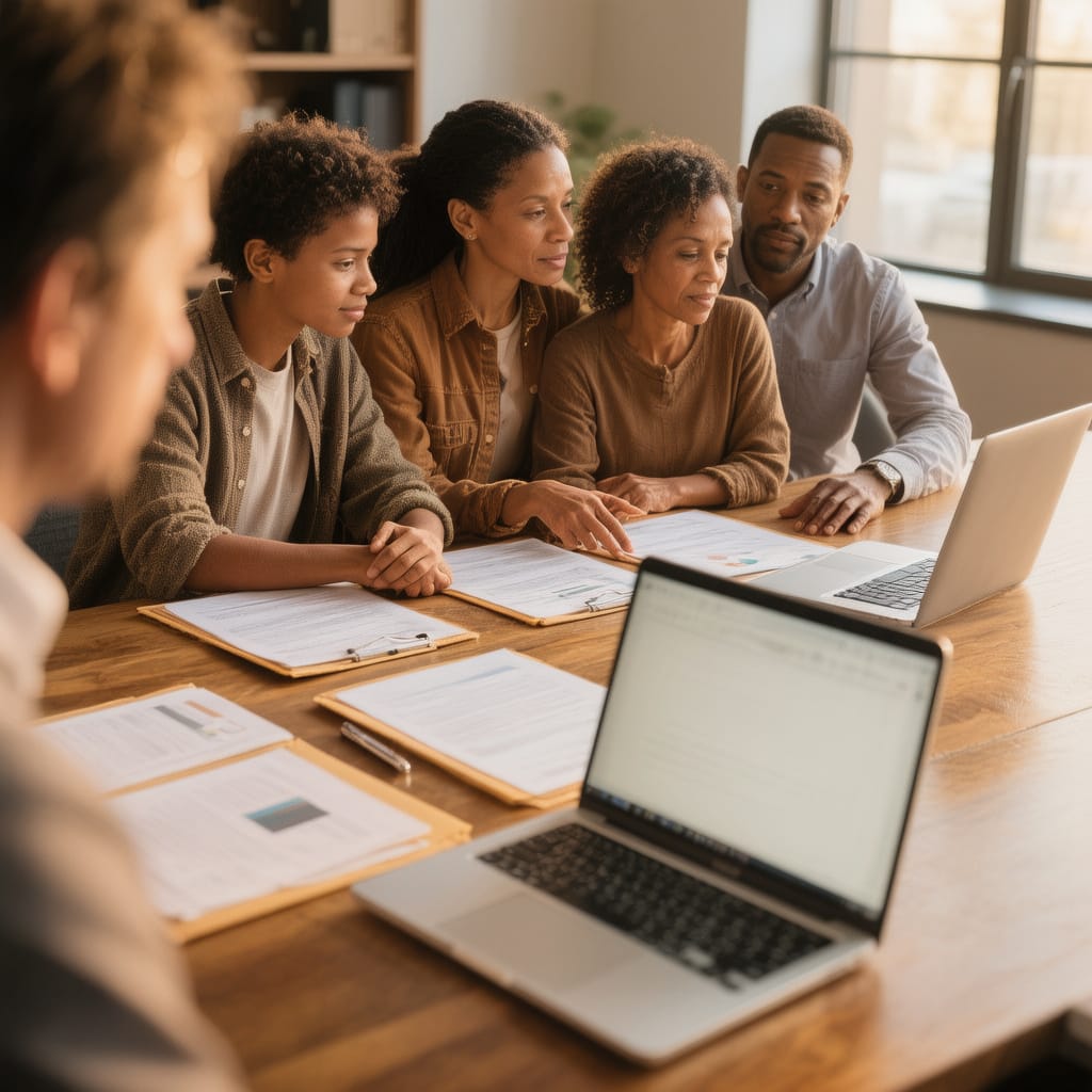 Estate Planning That Works Family discussing estate planning with a South African attorney