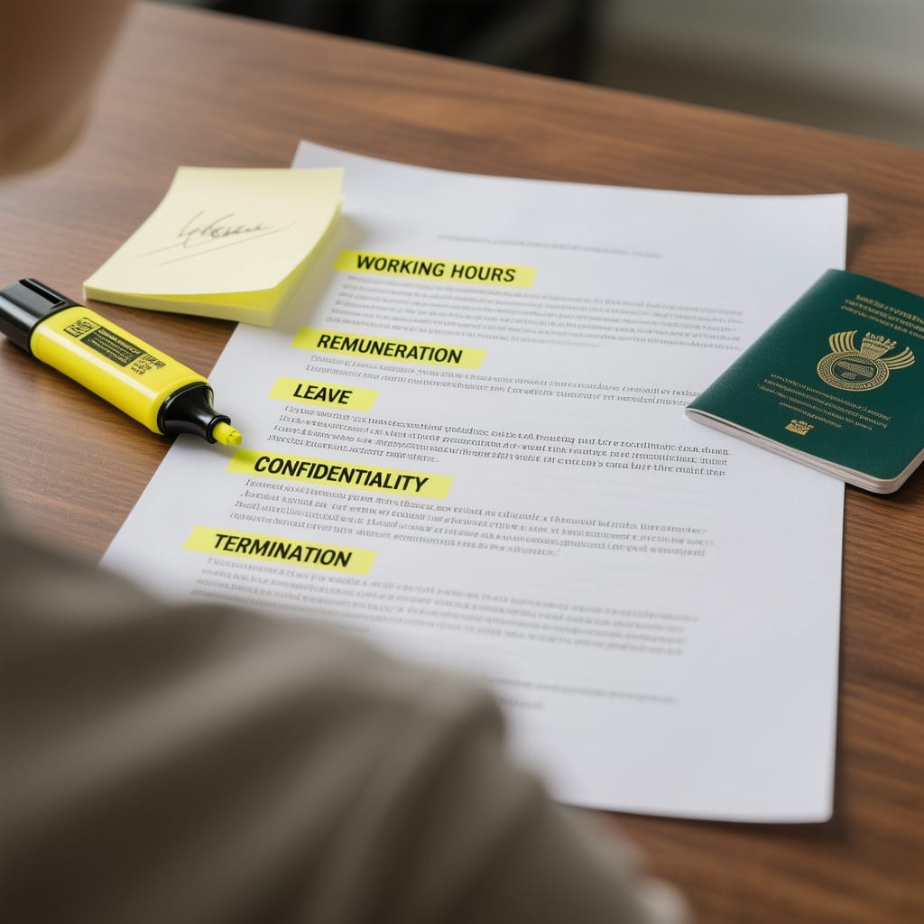 Sample Domestic Worker Contract Clauses Example clauses to include in a domestic worker contract for South Africa