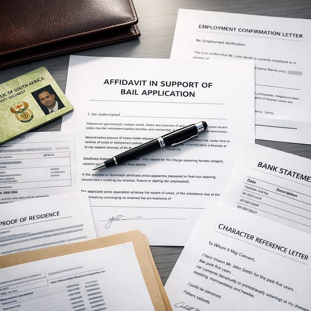 Bail Application Documentation Legal documents and paperwork required for bail application process