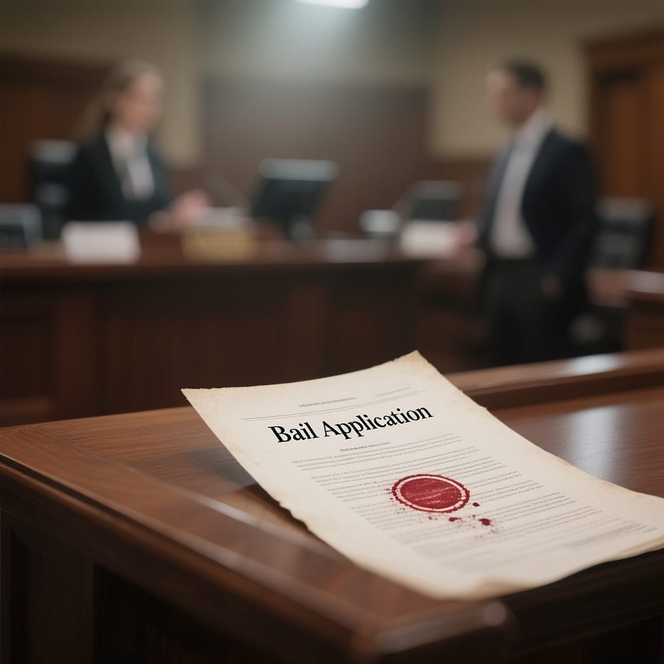 In Court - Bail Application Magistrates court setting during a bail application