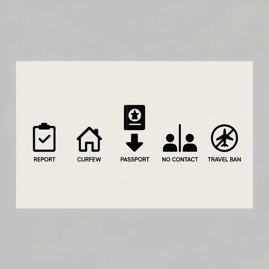 Bail Conditions Overview Bail application conditions explained with a simple checklist